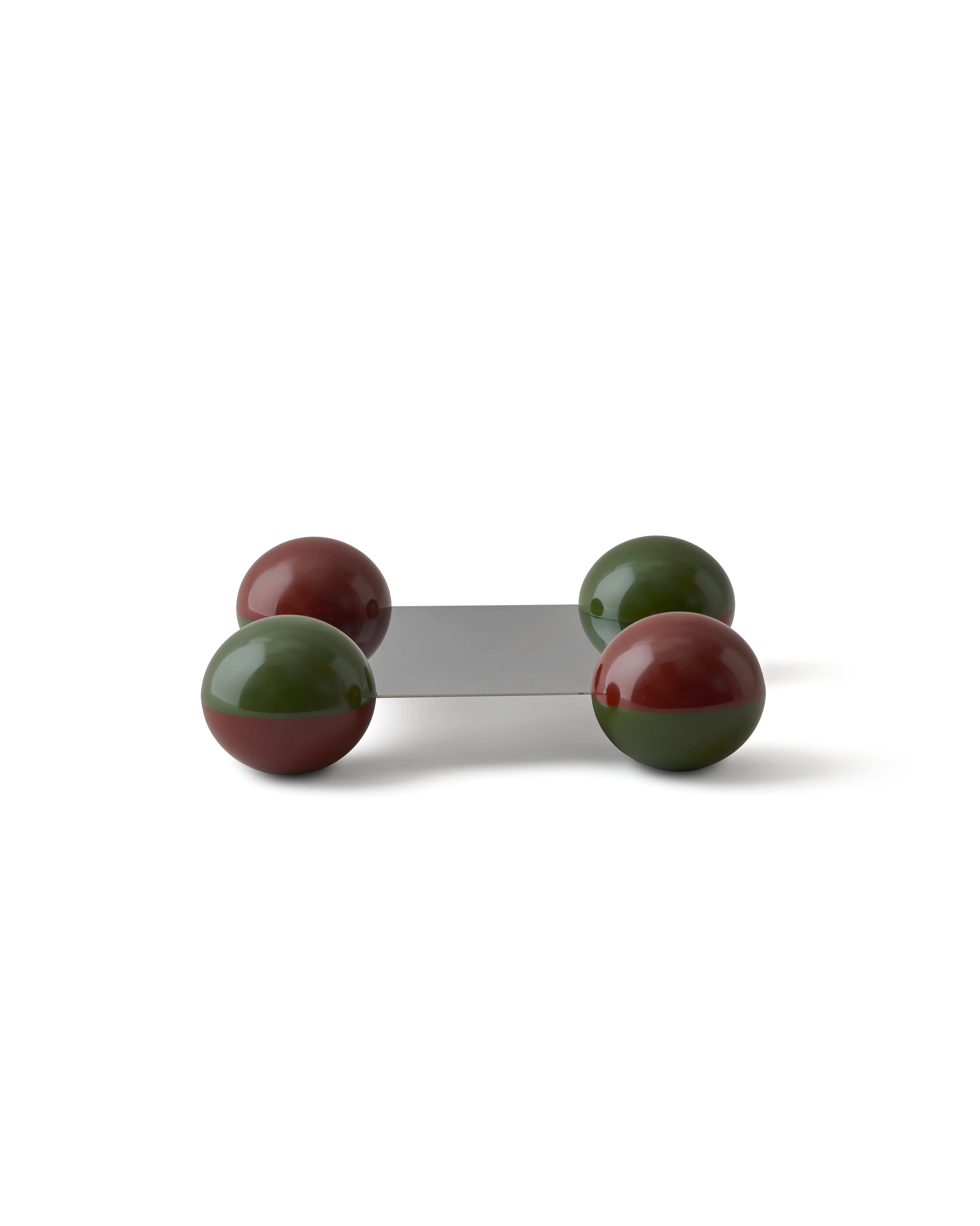 BALL TRAY Olive & Burgundy - Image 3