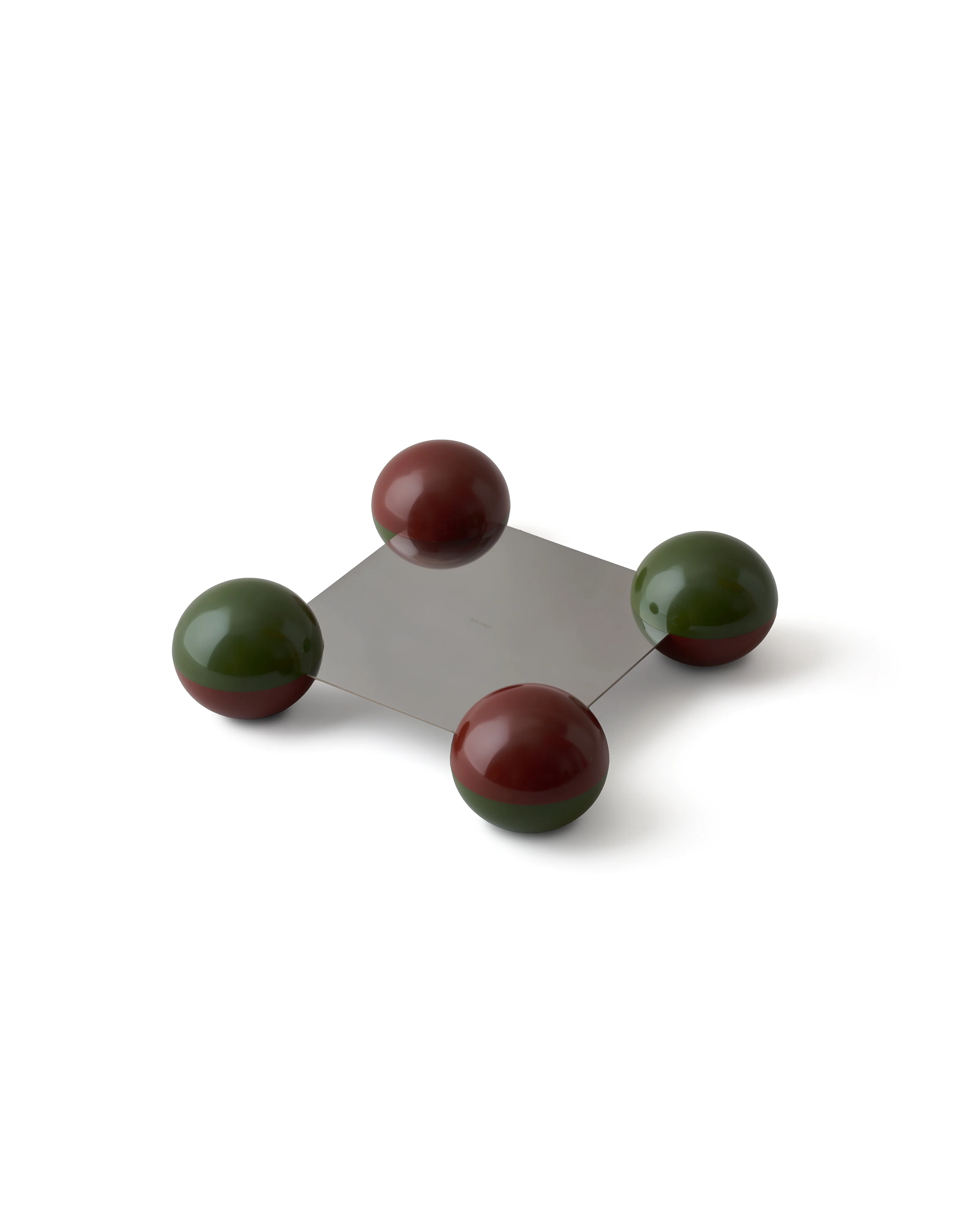 BALL TRAY Olive & Burgundy - Image 4