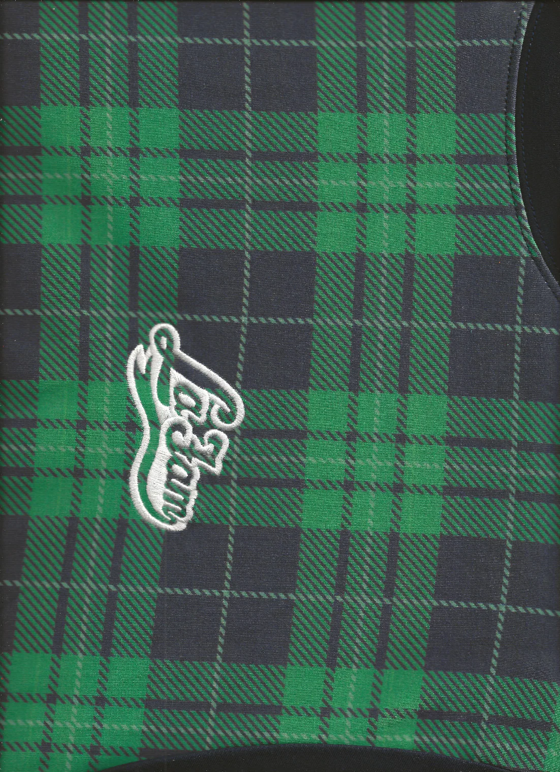 checkered body t-shirt black/green - Image 2