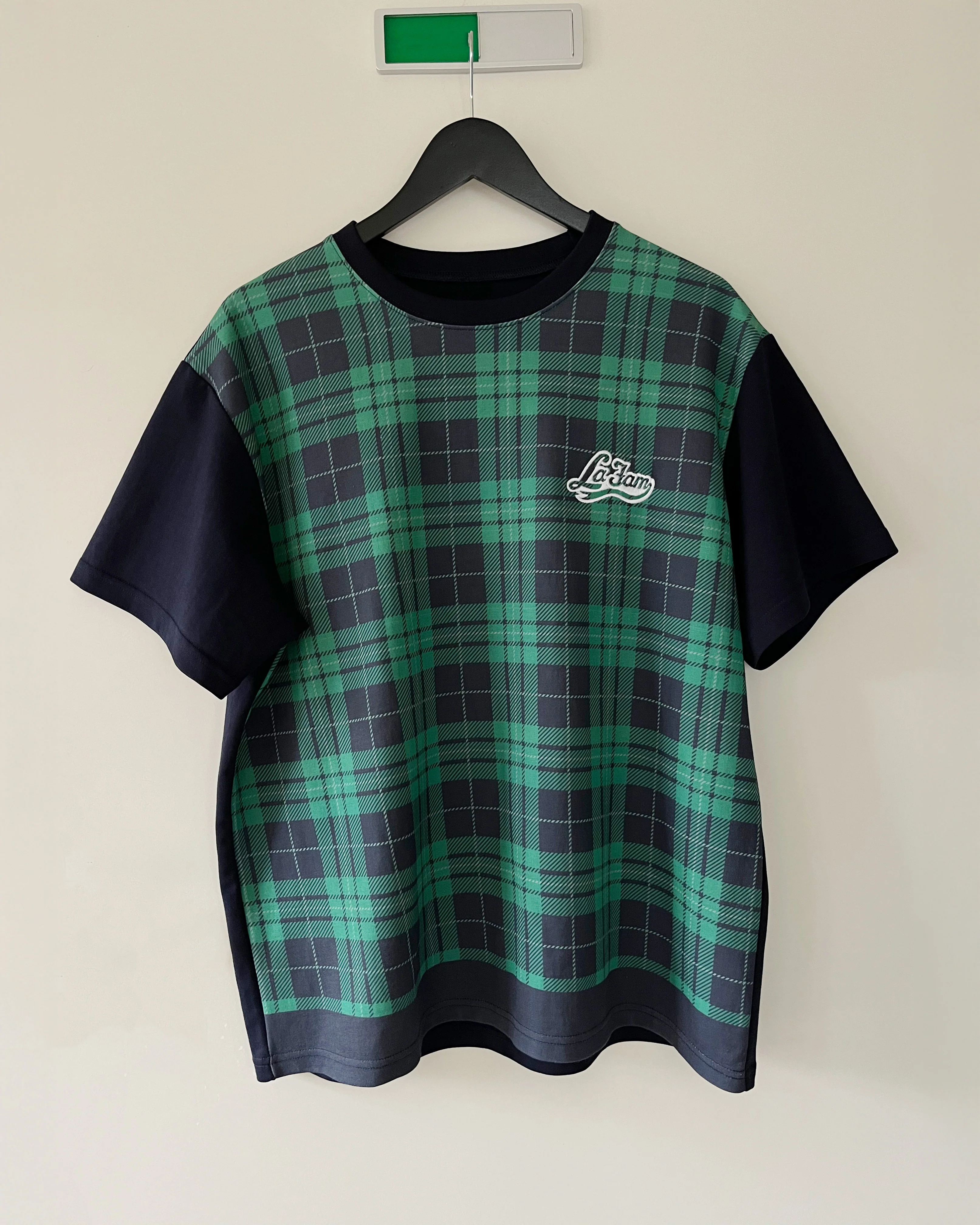 checkered body t-shirt black/green - Image 3