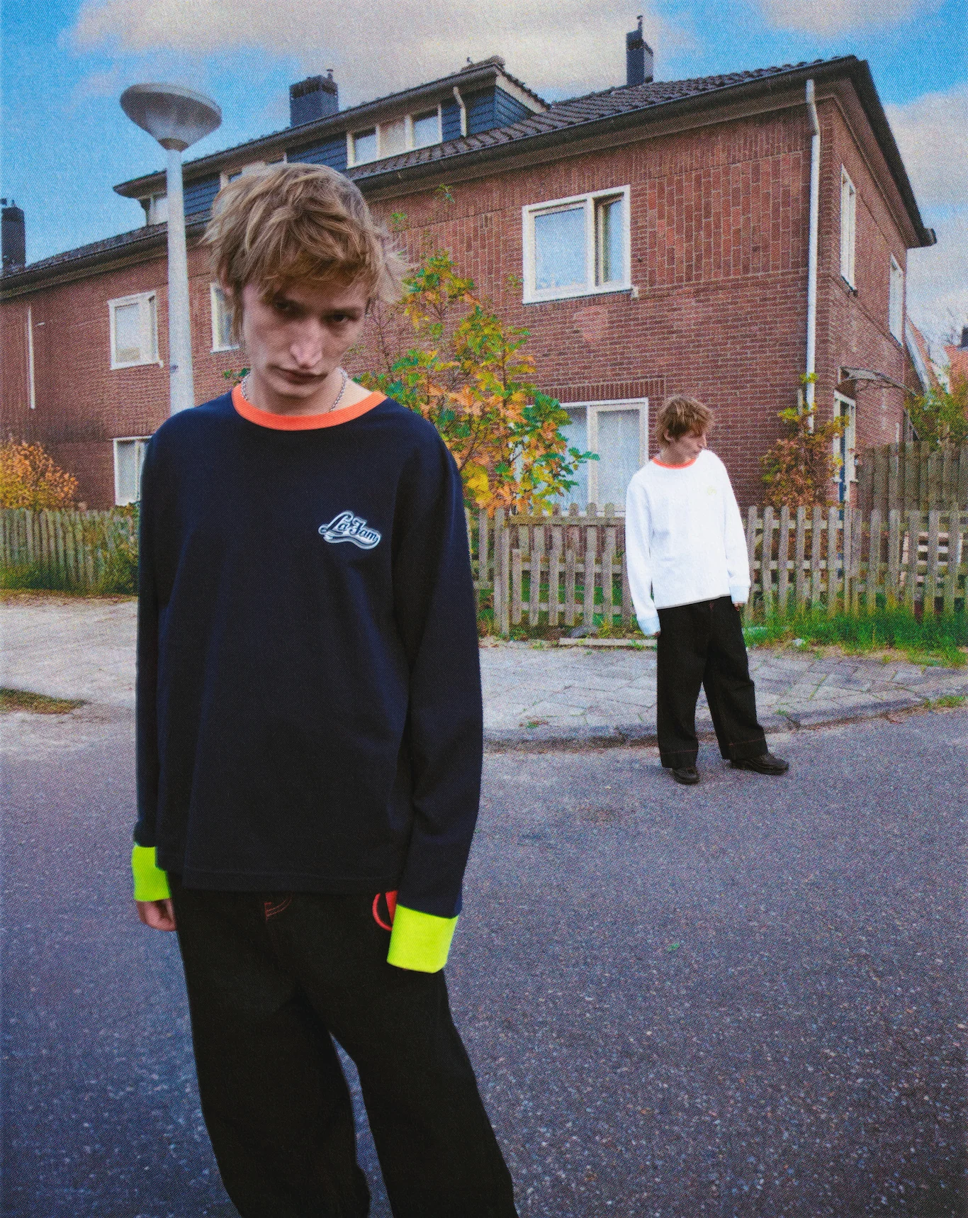 colored cuffs long sleeve navy - Image 3