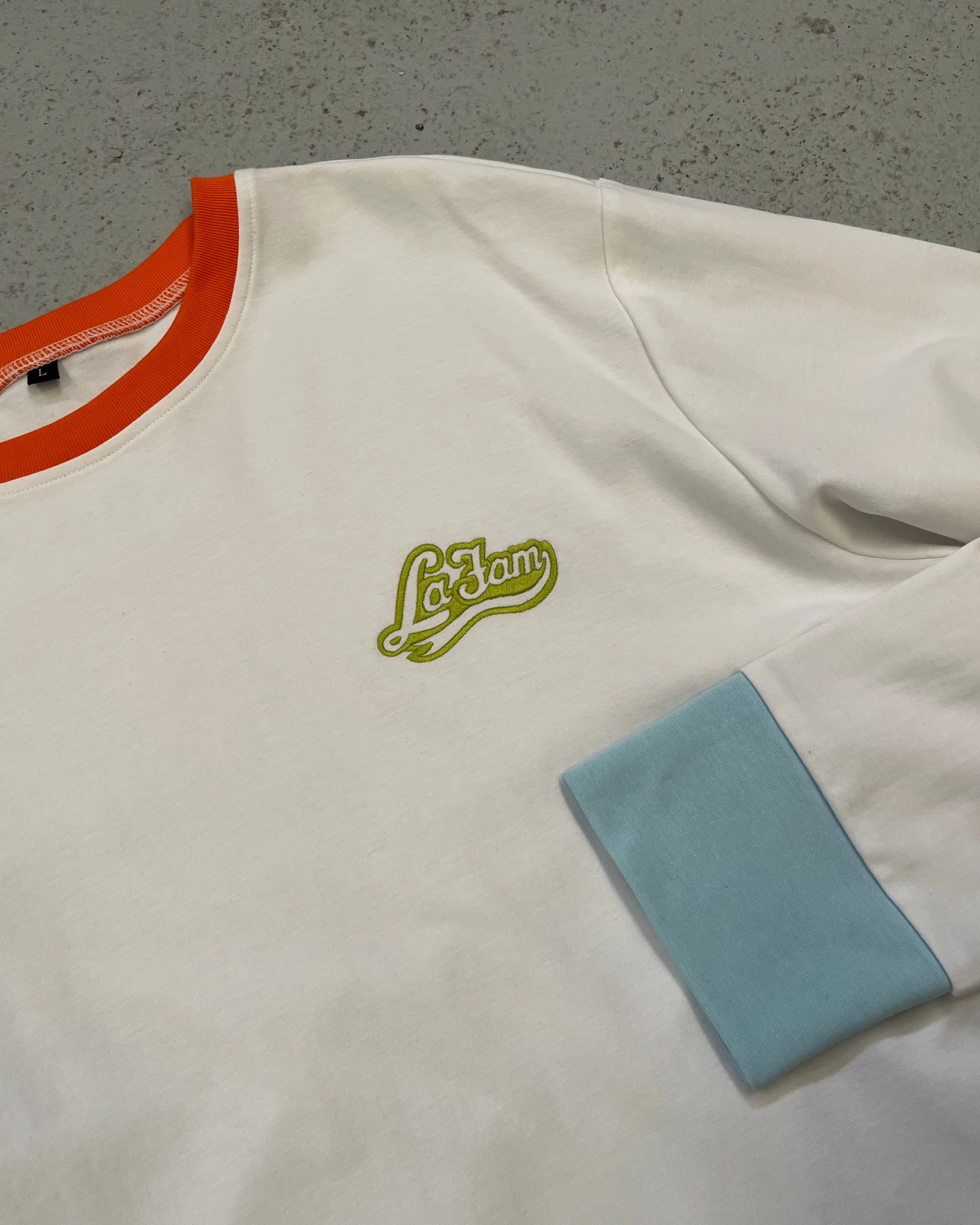 colored cuffs long sleeve white - Image 2