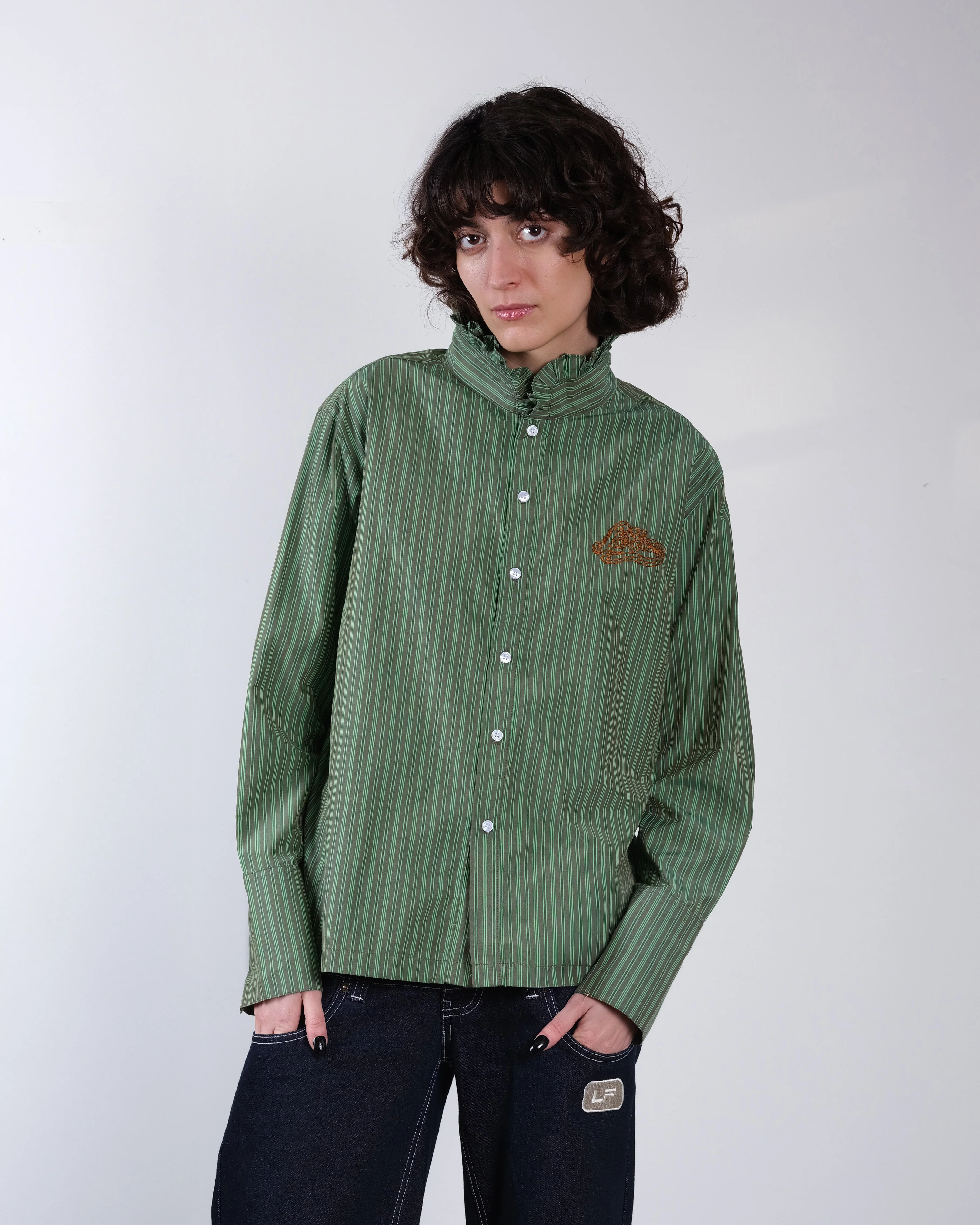 Flair shirt green stripes - Image 3