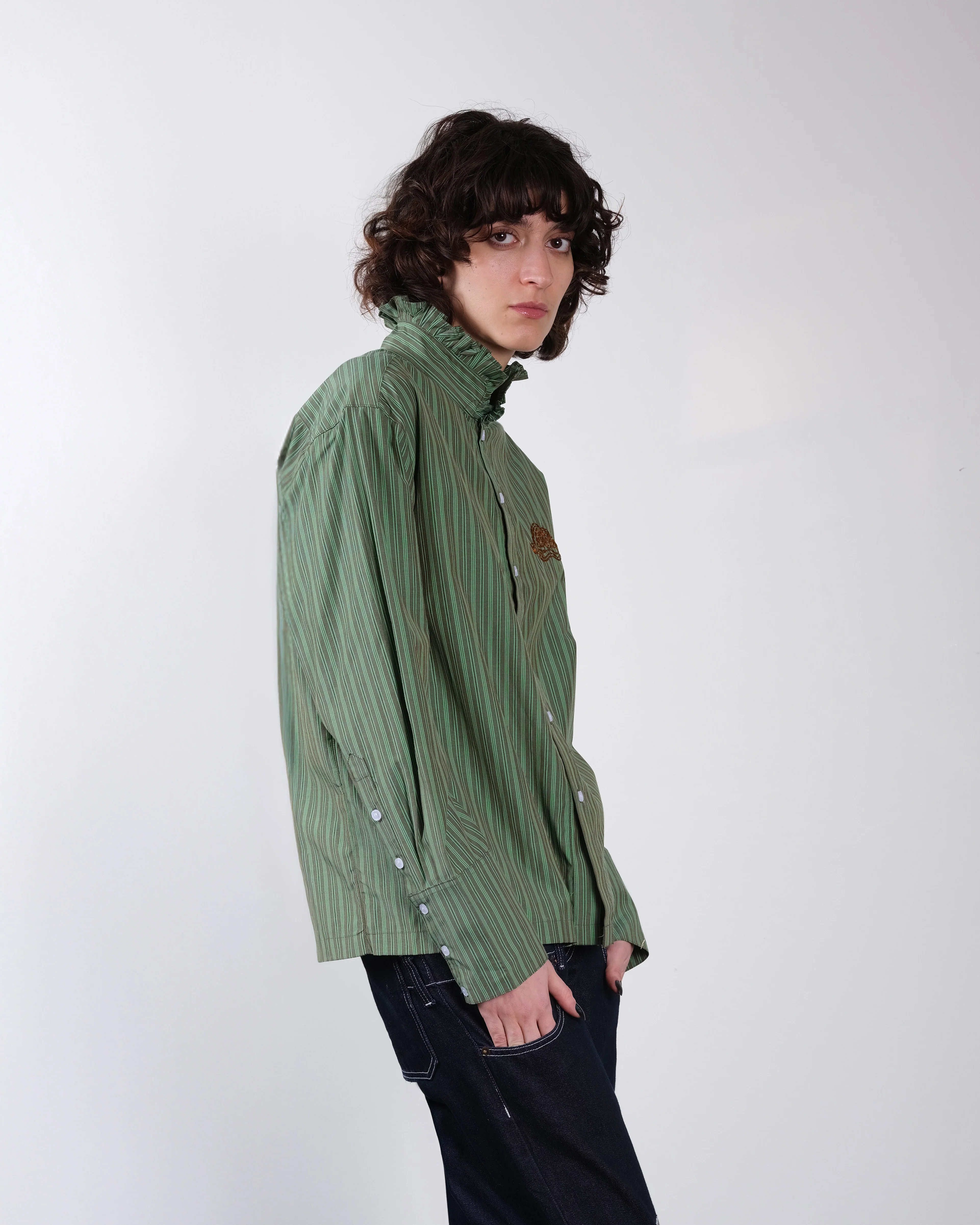 Flair shirt green stripes - Image 4
