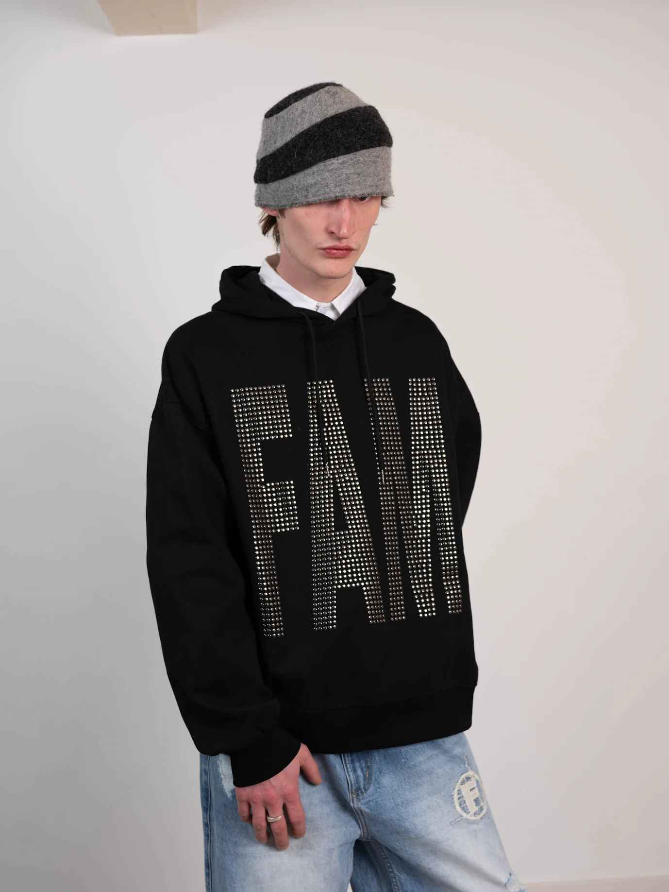Metal stud Fam hoodie