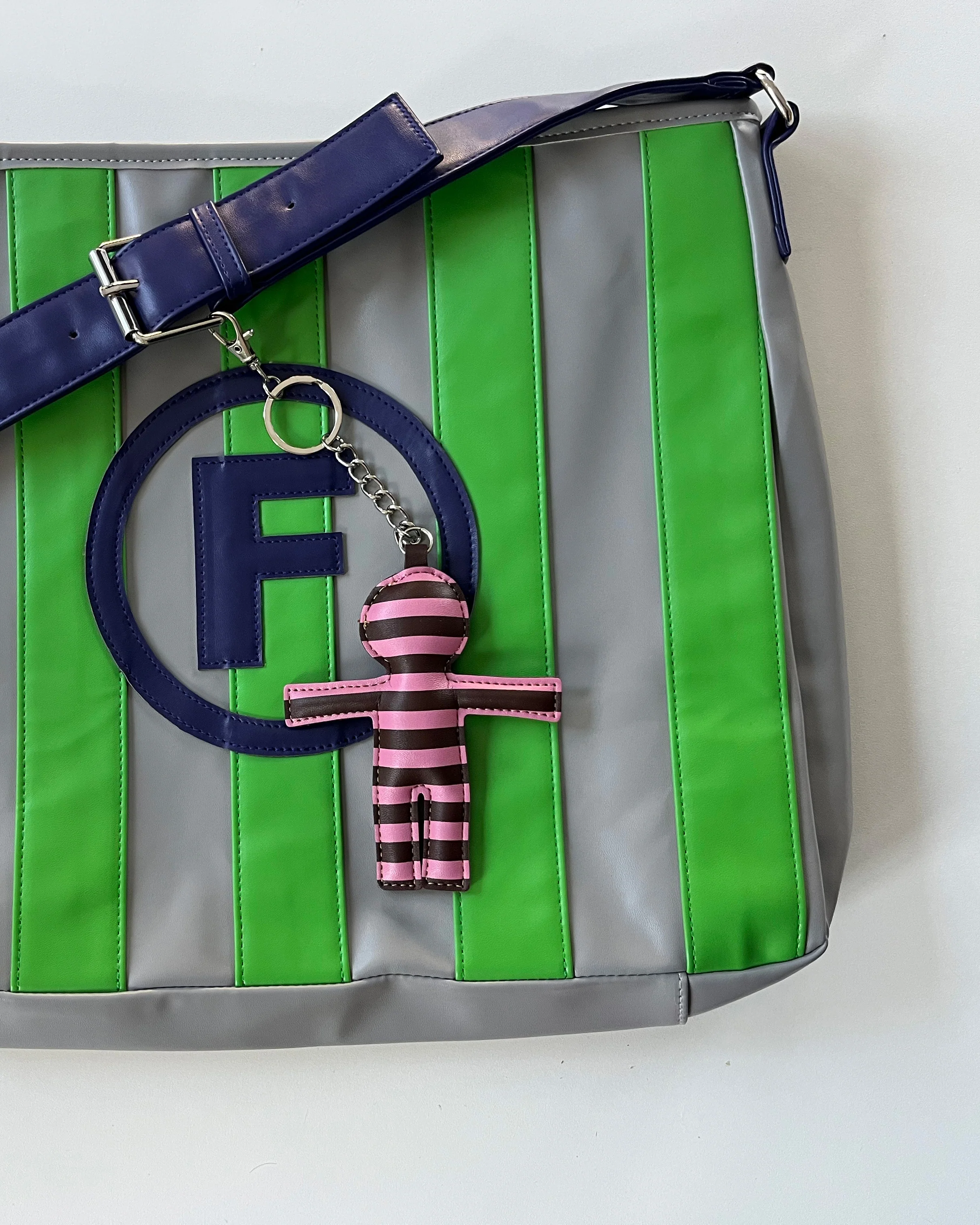 Rico keychain striped pink/brown - Image 3