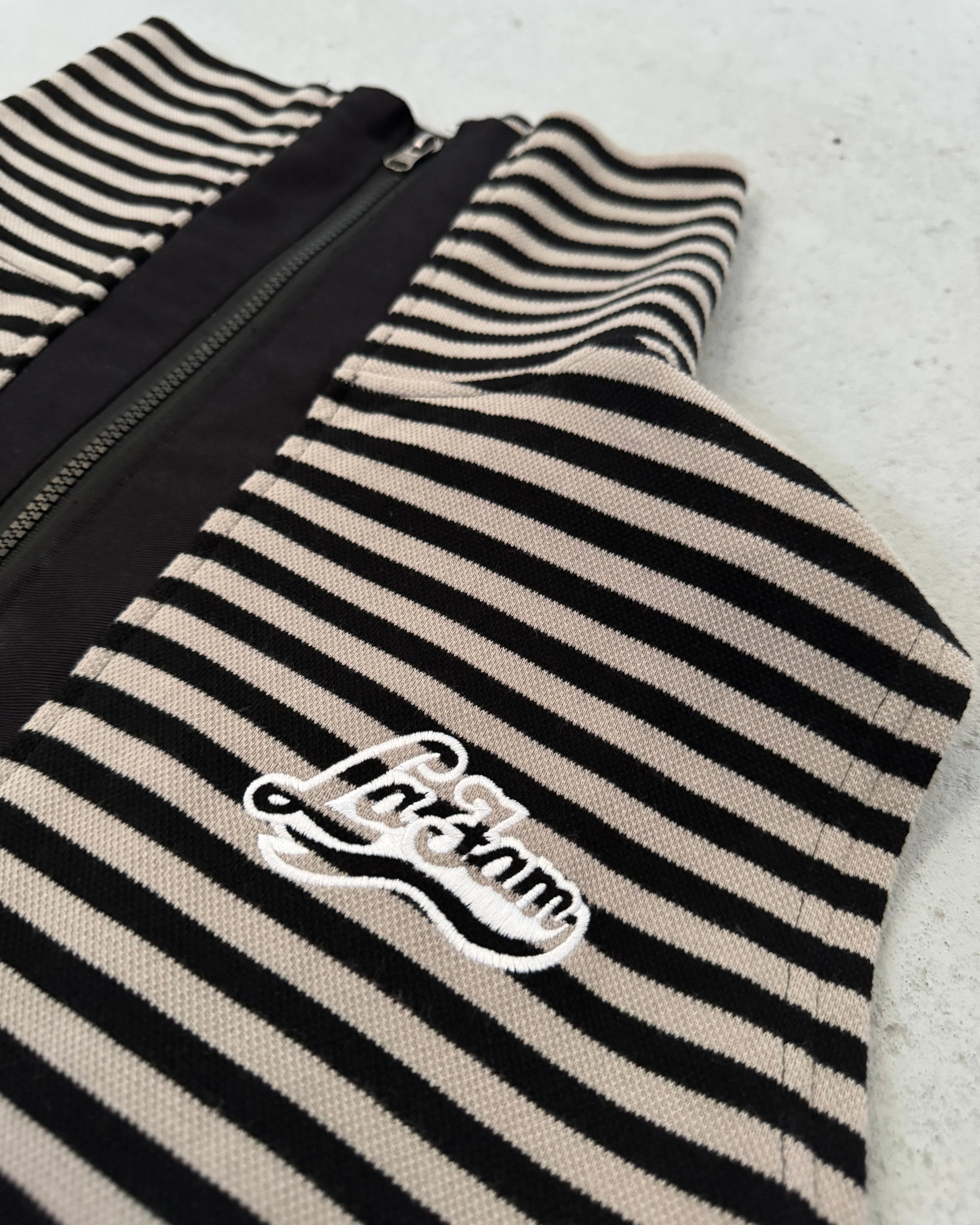 striped body warmer black/grey - Image 2