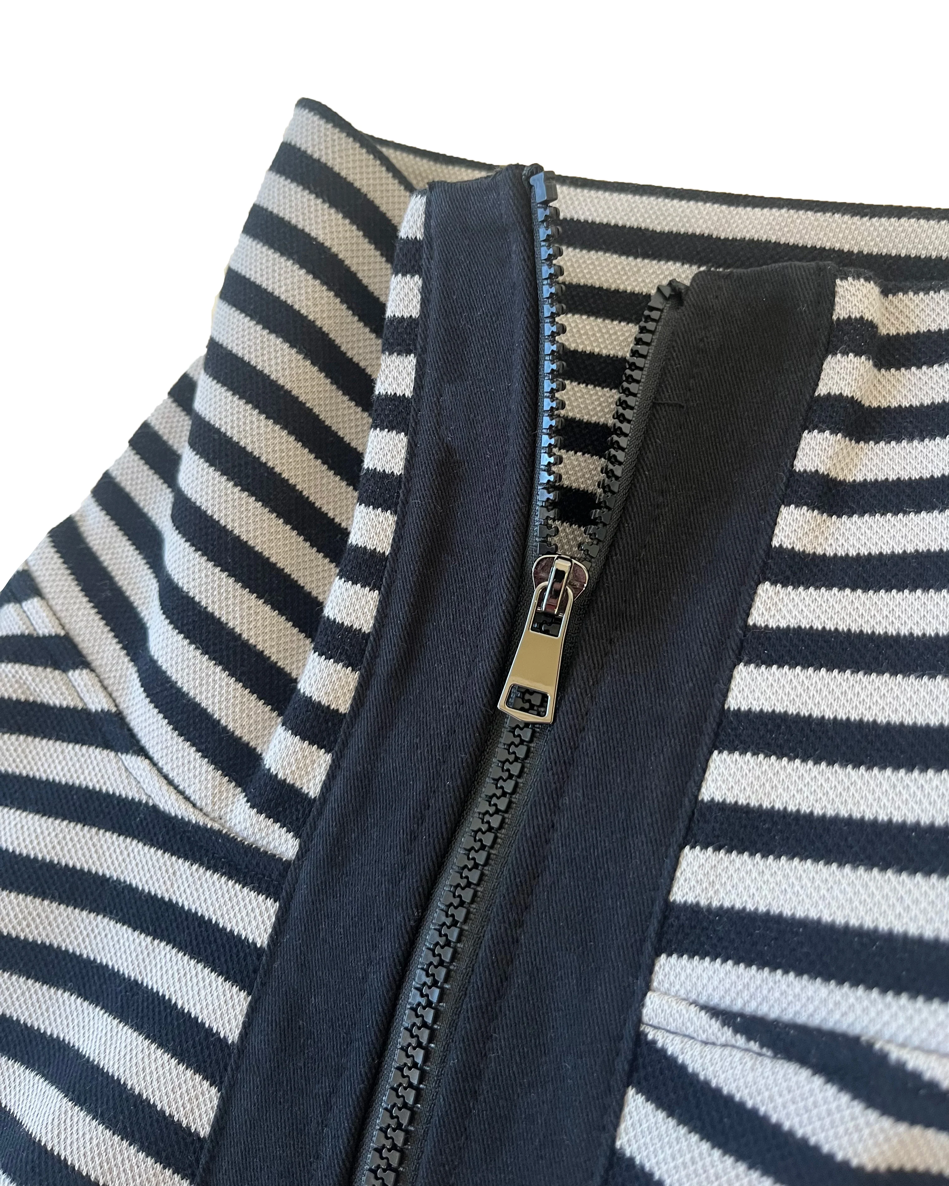 striped body warmer black/grey - Image 4
