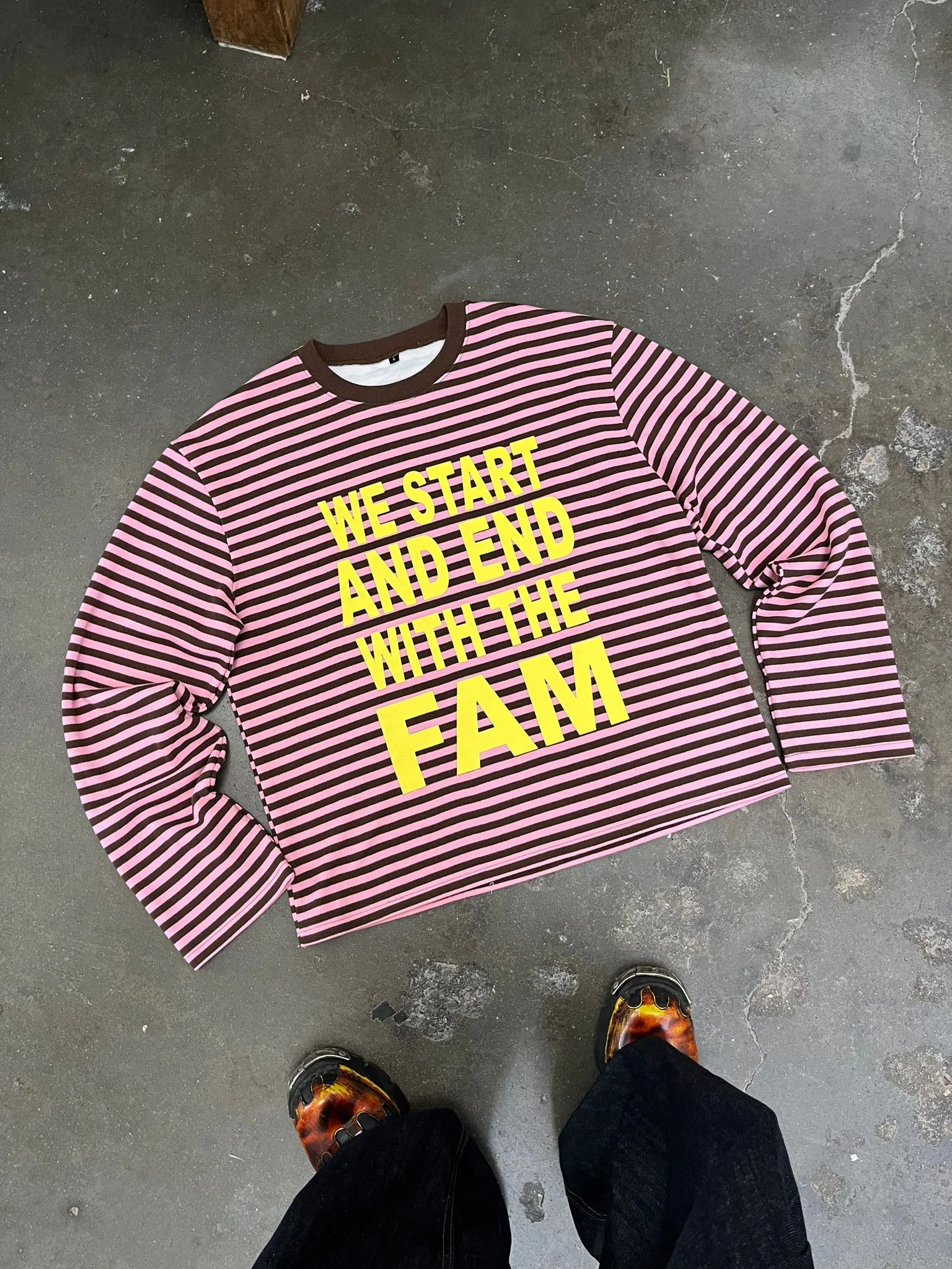 STRIPED LA FAM LONGSLEEVE pink/yellow - Image 3
