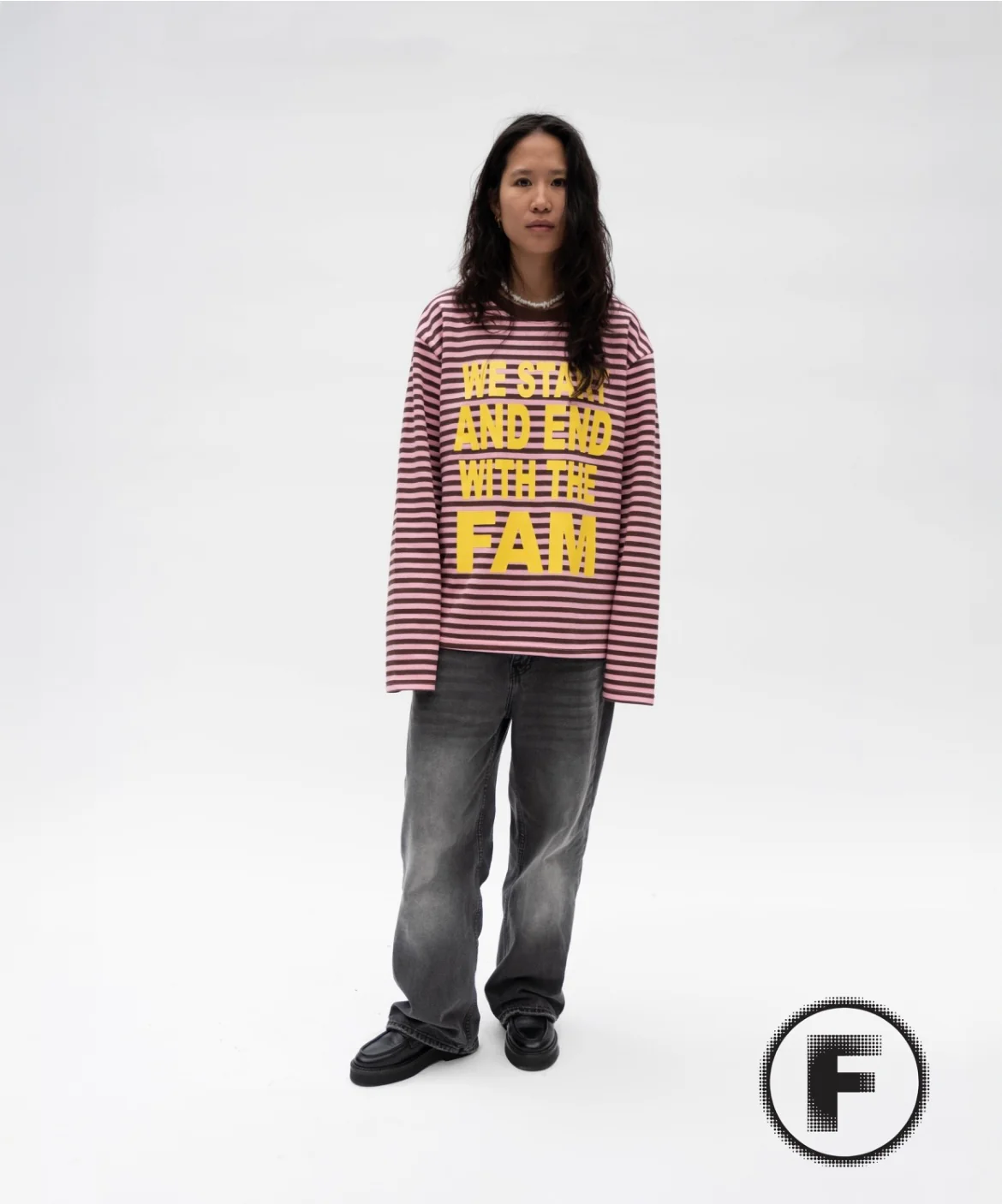 STRIPED LA FAM LONGSLEEVE pink/yellow - Image 4
