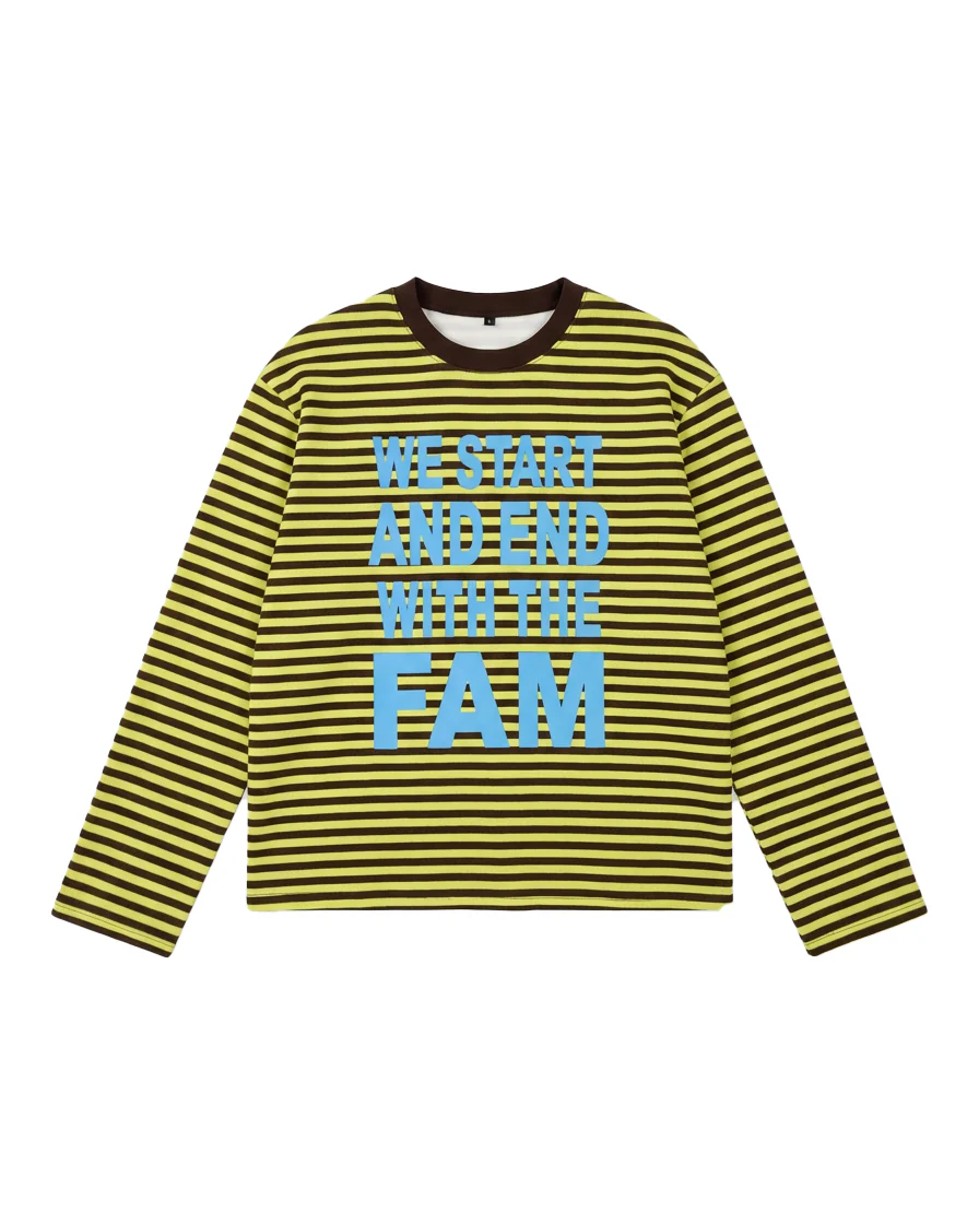 striped wsaewtf longsleeve brown/yellow