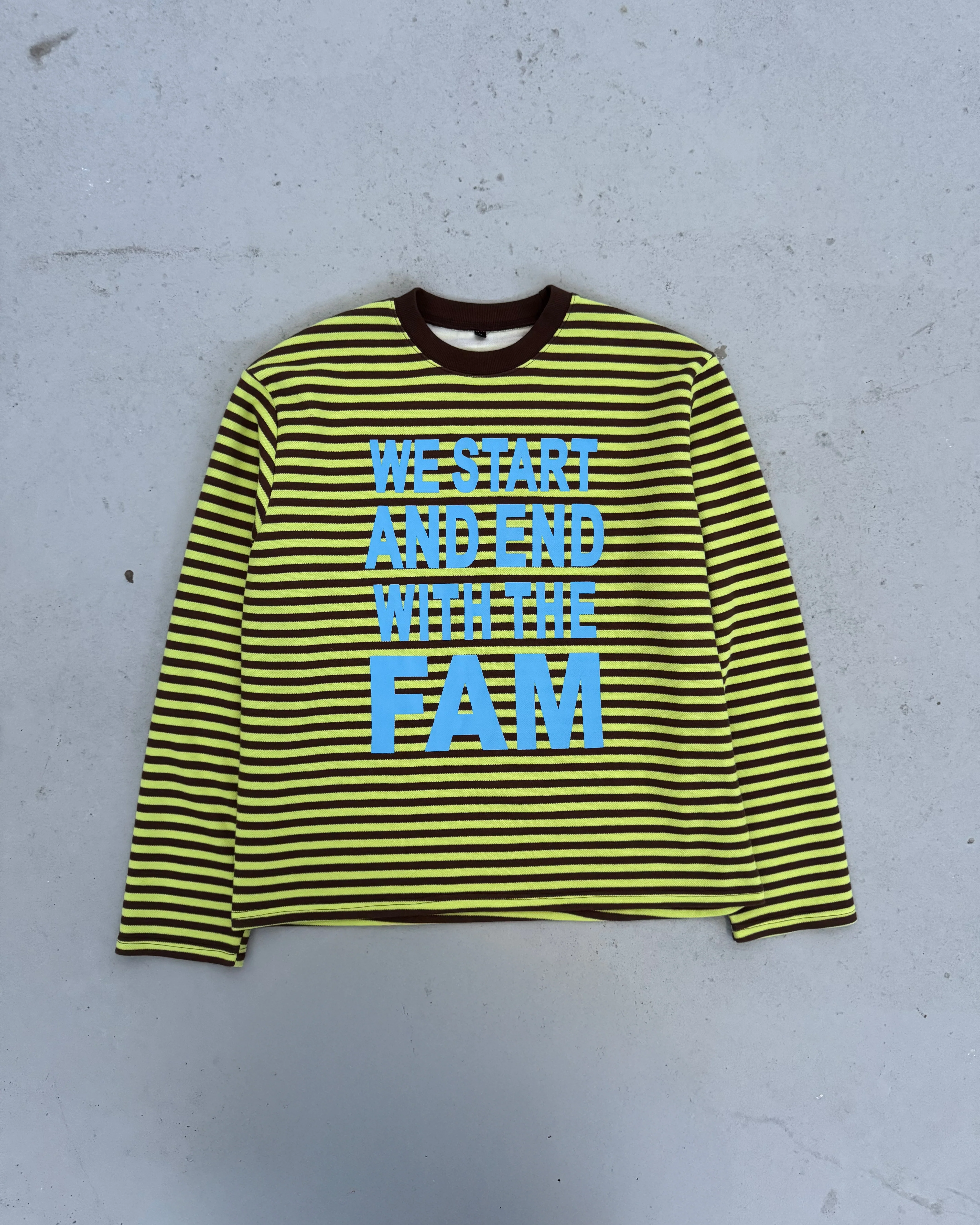 striped wsaewtf longsleeve brown/yellow - Image 3