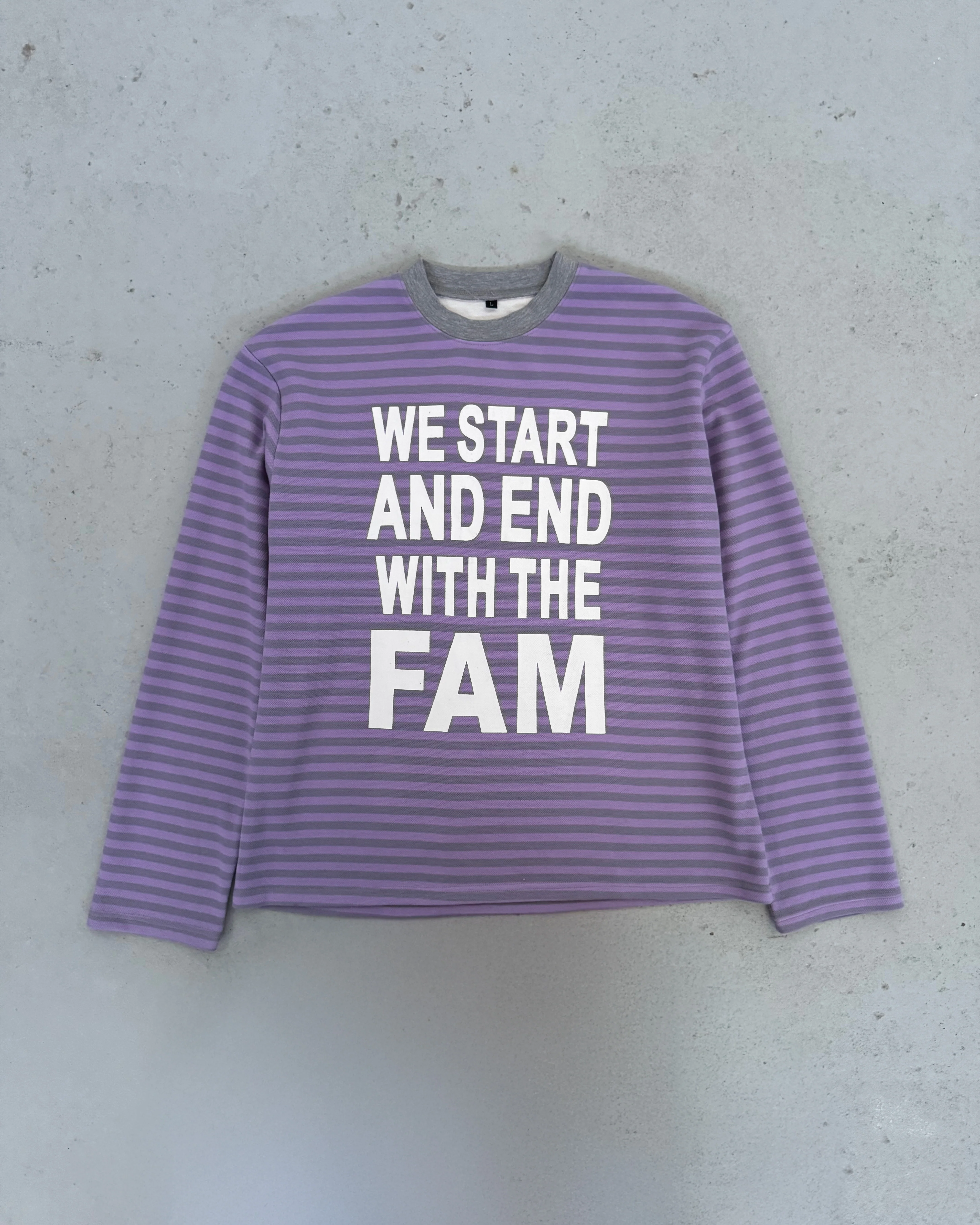 striped wsaewtf longsleeve purple/grey - Image 3