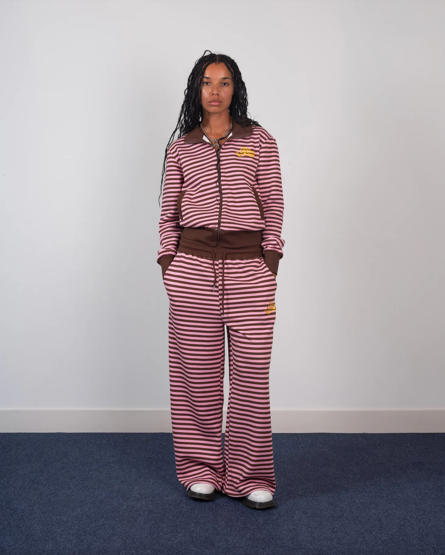 striped zipper pink/brown - Image 3