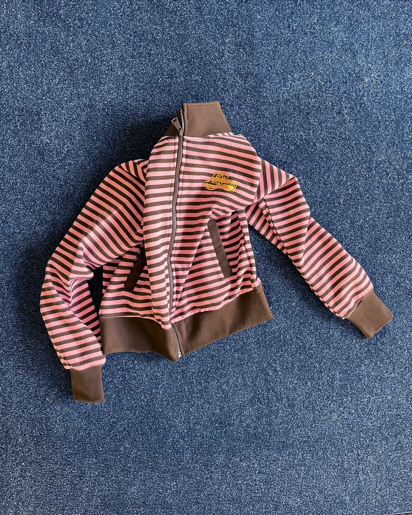 striped zipper pink/brown - Image 4
