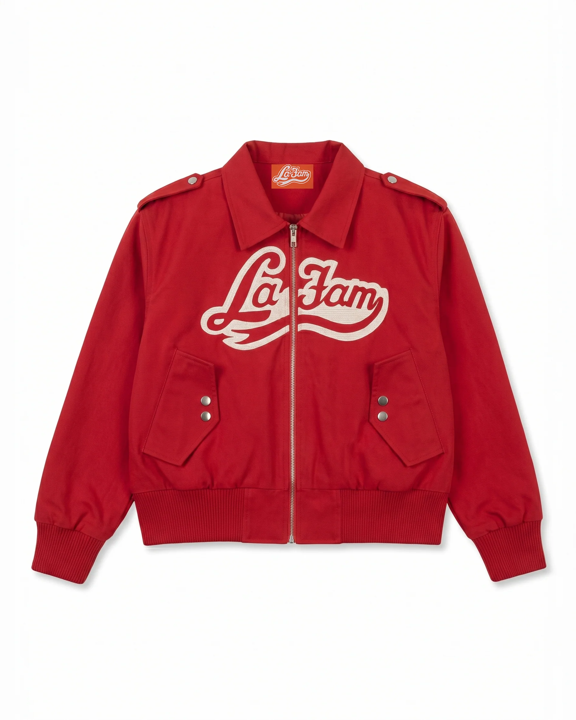 Team Varsity Jacket red