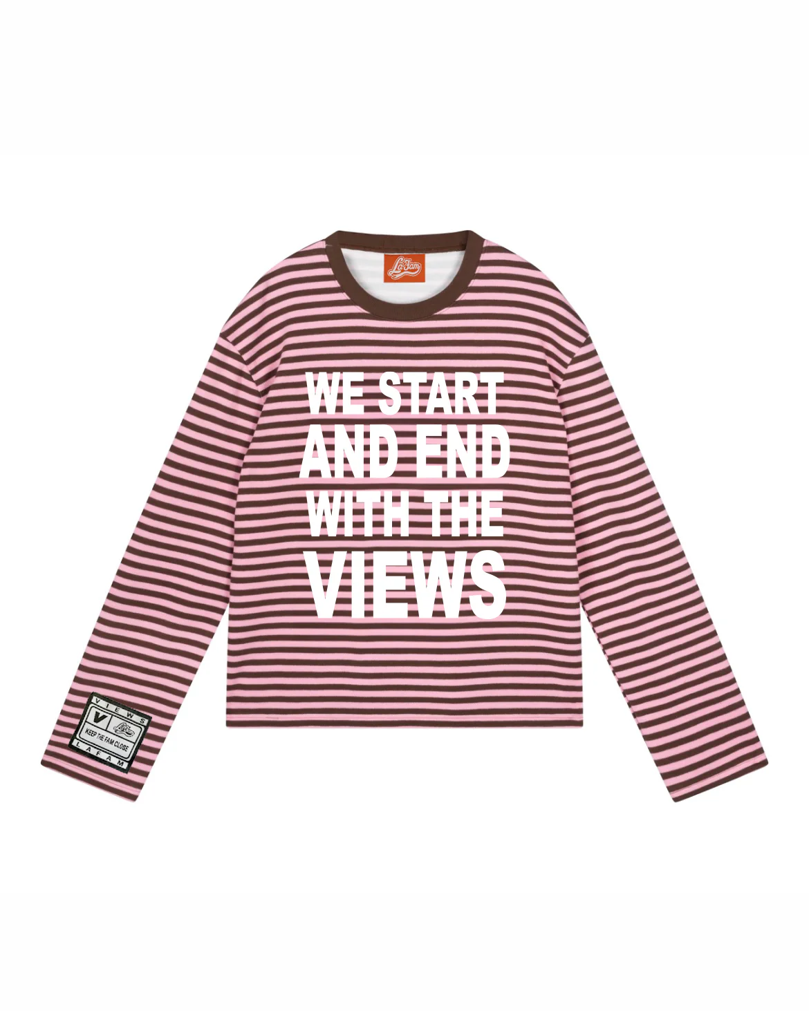 Views x La Fam striped long sleeve