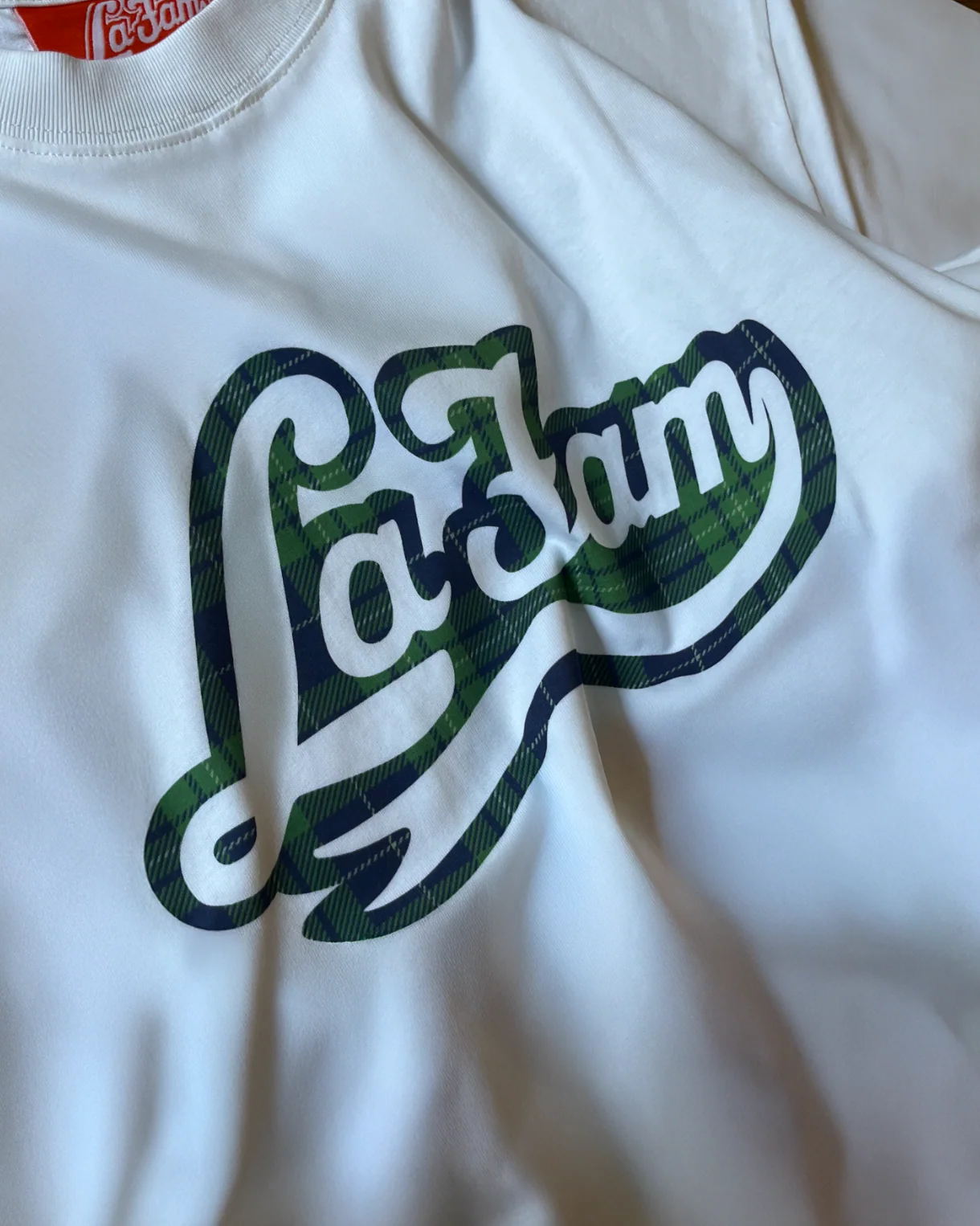 white checkered logo tee - Image 3