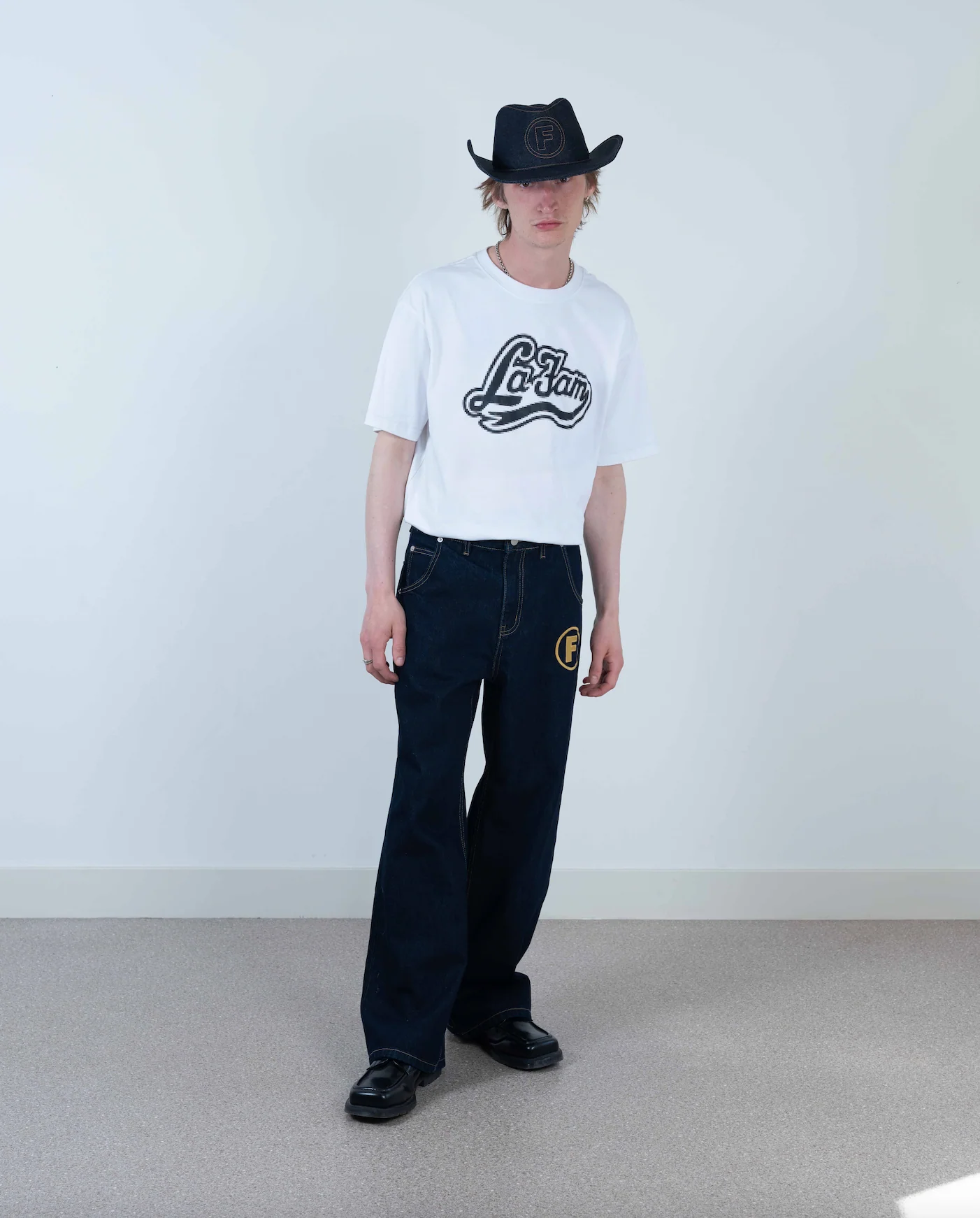 white pixel logo tee - Image 3